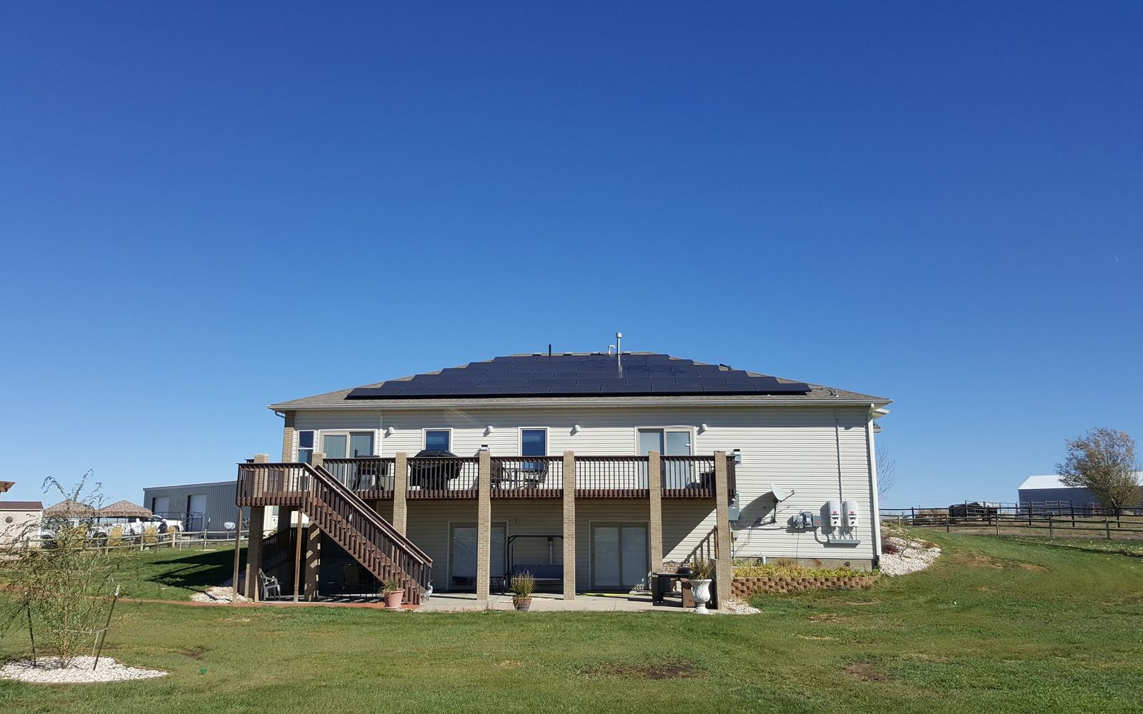 Asphalt with solar, plains ranch
